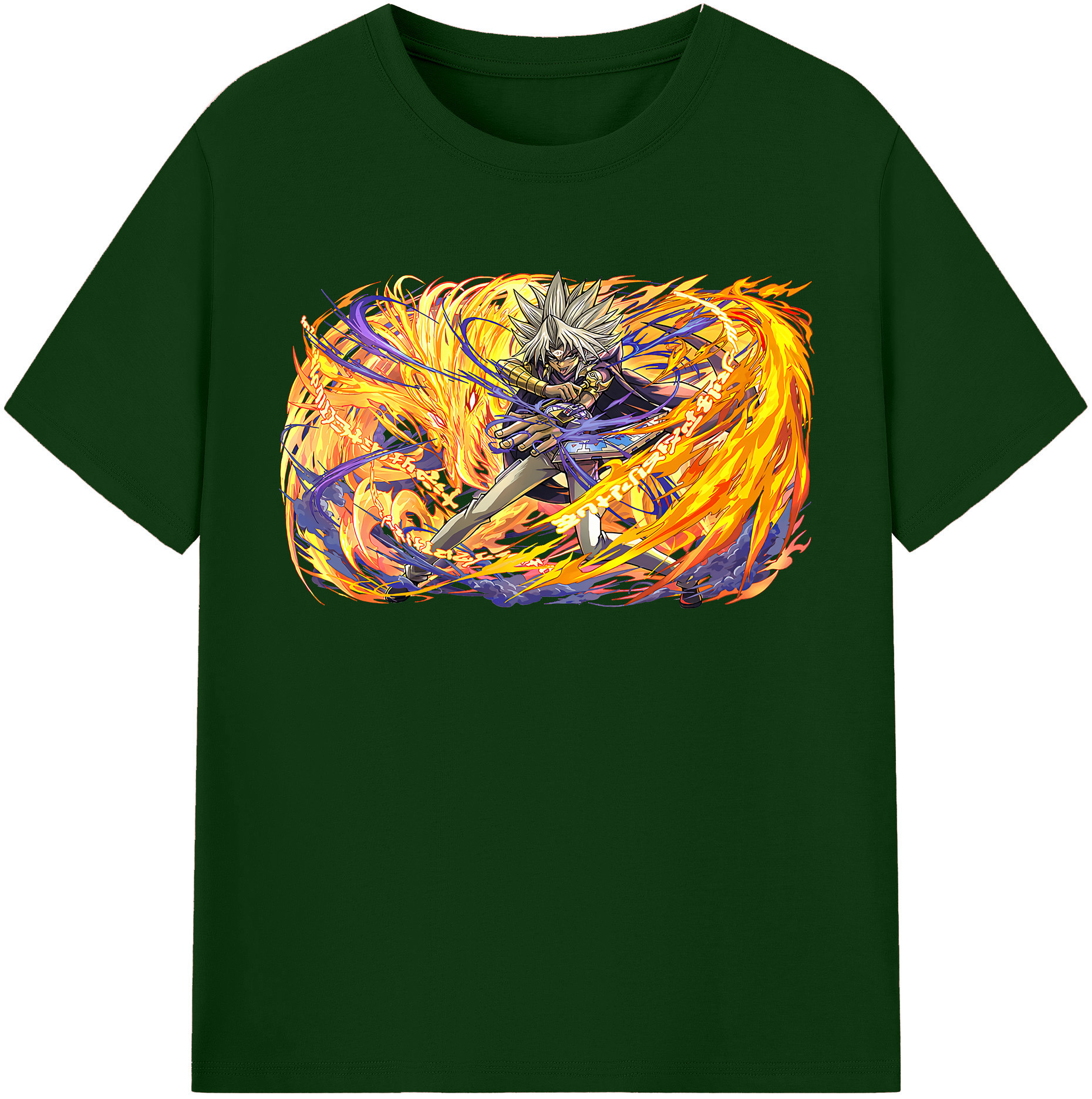 （画像用） 遊☆戯☆王 Yu-Gi-Oh! 綿100％半袖Tシャツ（フロントプリント）